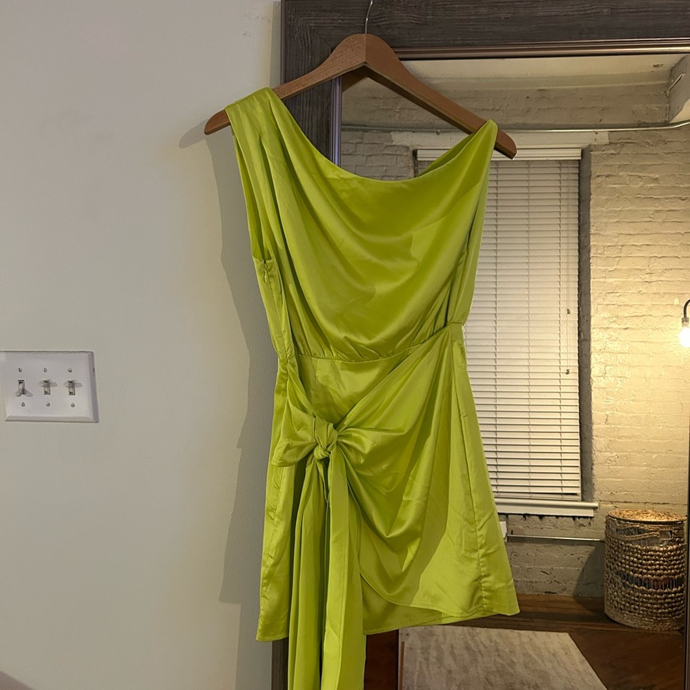 RNWY Lime Green Mini Dress